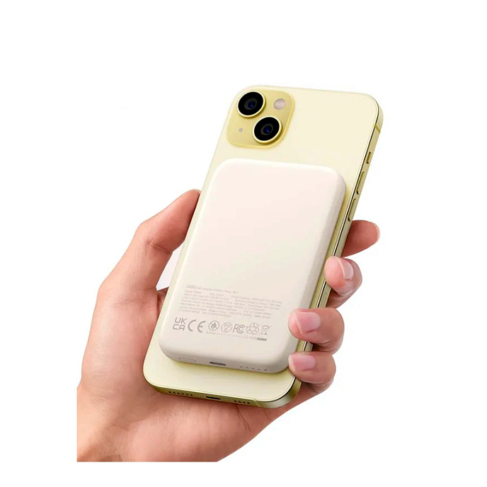 Внешний аккумулятор Ugreen PB560 (25207) Magnetic Wireless Power Bank White - рис.1