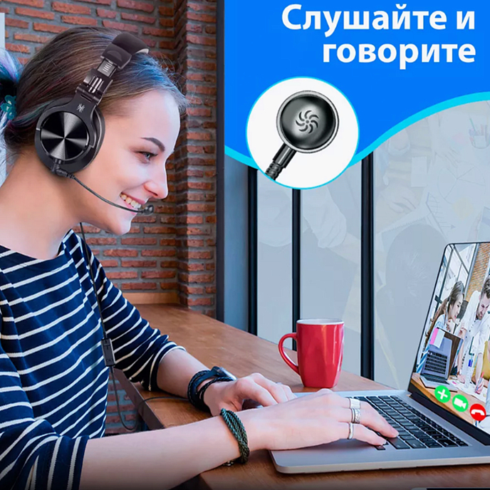 Наушники полноразмерные OneOdio A71D Black - рис.3