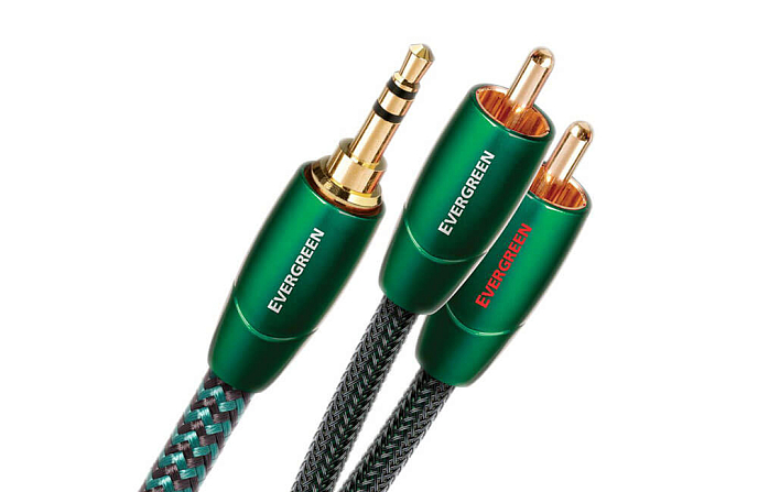 Кабель AudioQuest Evergreen 3.5mm - 2RCA 12.0 m - рис.1