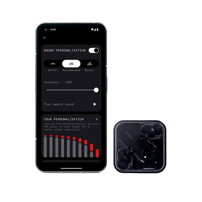 Беспроводные наушники Nothing Ear (2) B155 black беспроводные tws наушники (SN SH10272338003909)_Уценка - рис.11