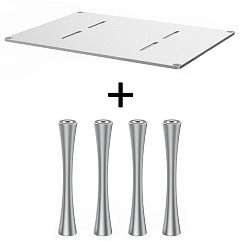 Стойка для Hi-Fi ddHiFi HS550 + SR120 x 4 Anodized Silver/Silver