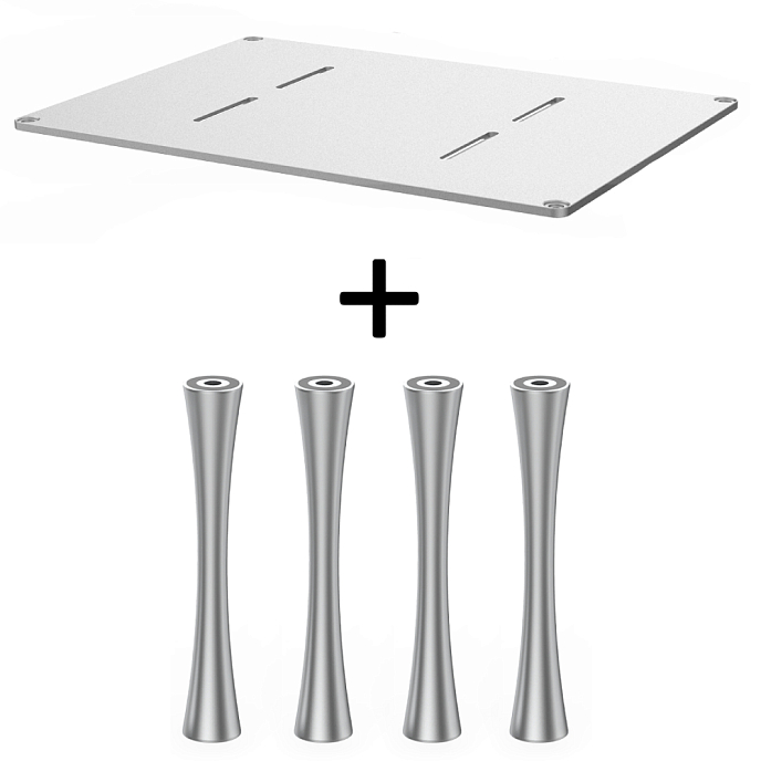 Стойка для Hi-Fi ddHiFi HS550 + SR120 x 4 Anodized Silver/Silver - рис.0