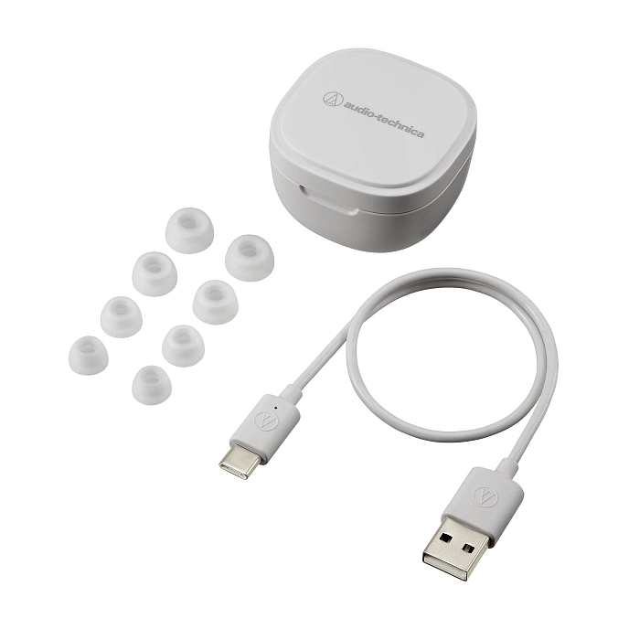 Беспроводные наушники Audio-Technica ATH-SQ1TW white tws внутриканальные наушники_OpenBox - рис.5