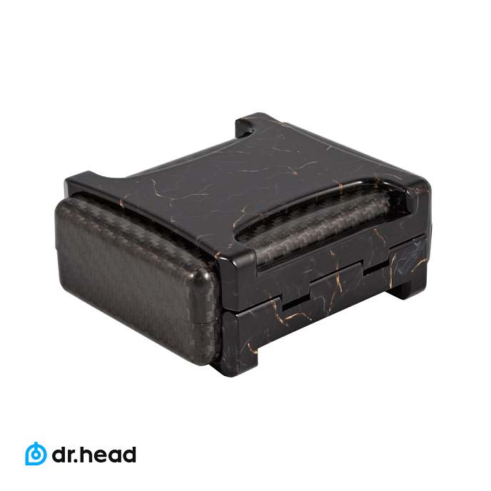 Чехол для наушников Dr.Head Carbon Black Gold IEM Case - рис.3