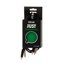 Кабель Quik Lok JUST-4RCA 2xRCA - 2xRCA 1m