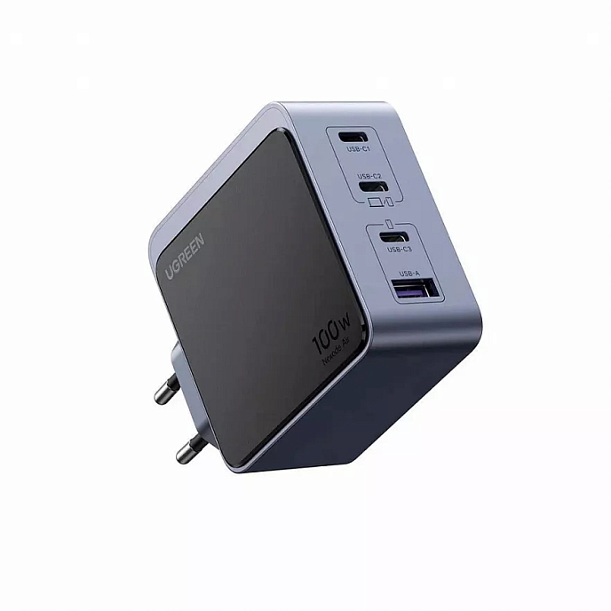 Сетевое зарядное устройство Ugreen X565 (35043) Nexode S 100W USB-A + 3USB-C Grey - рис.0