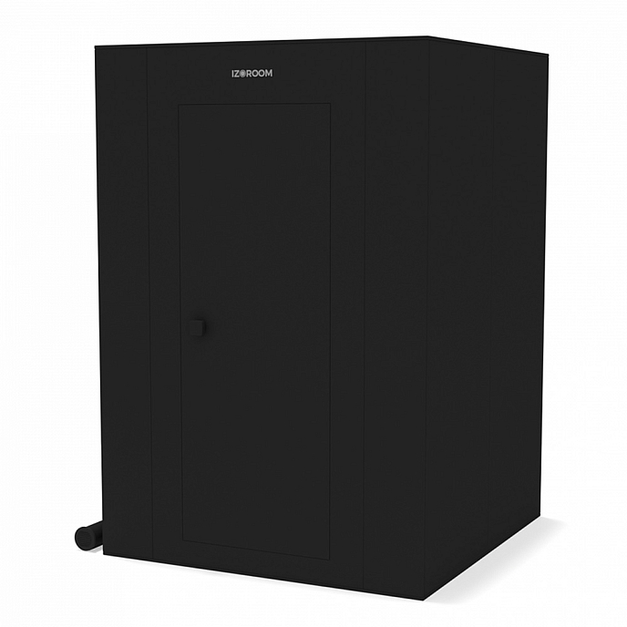 Акустическая кабина IzoRoom Comfort Plus without window Black Blue - рис.2