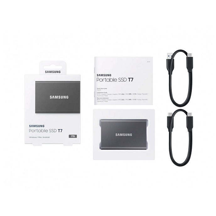 Внешний SSD Samsung T7 MU-PC 1Tb Titan Gray - рис.8