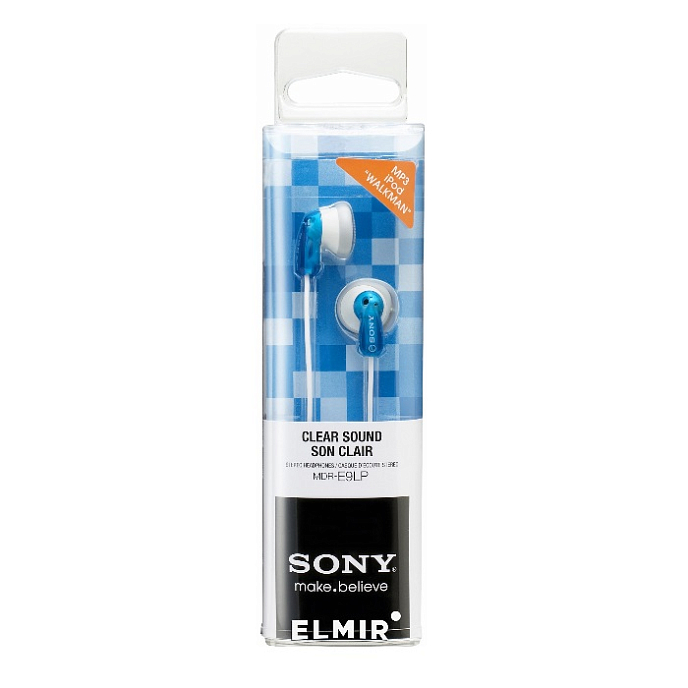 Наушники внутриканальные Sony MDR-E9LP Blue - рис.1