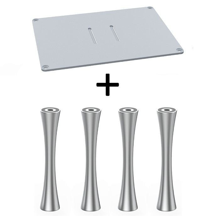 Стойка для Hi-Fi ddHiFi HS400 + SR100 x 4 Cool Gray/Silver - рис.0