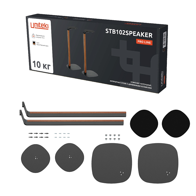 Стойки под акустику Uniteki STB102SPEAKER Black - рис.2