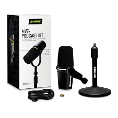 Микрофон для стриминга и игр Shure MV7+ K Bundle Black