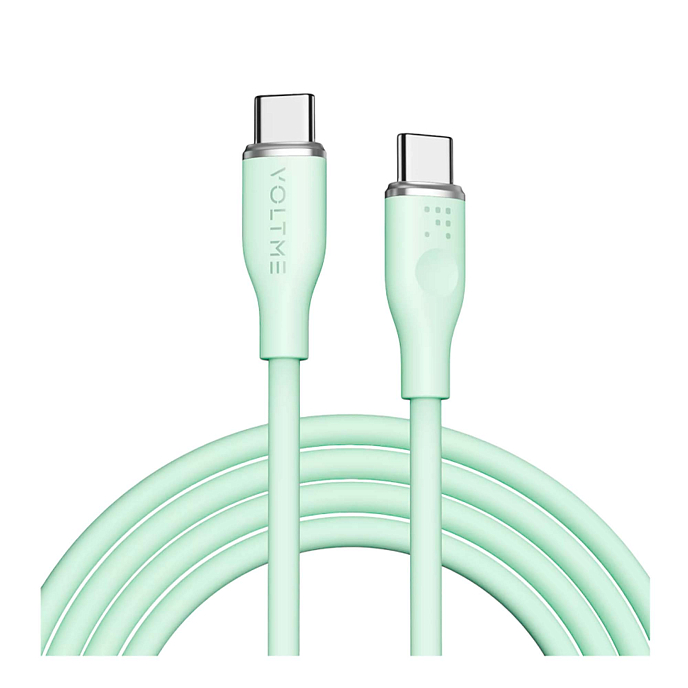 Кабель VOLTME PowerLink Moss CTC USB-C - USB-C 1.8m Green - рис.0