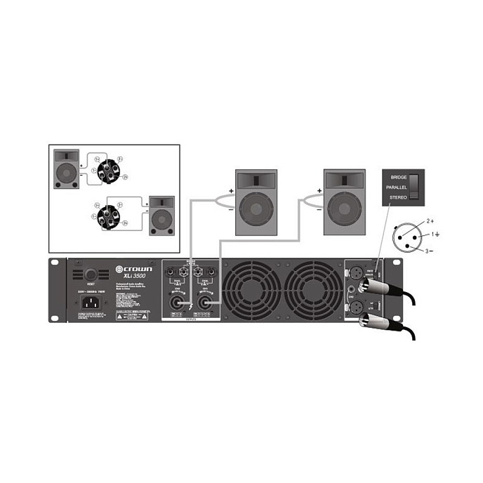 Усилитель мощности Crown XLi 800 - рис.3