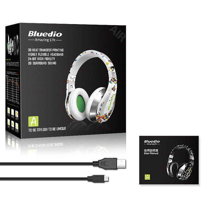 Беспроводные наушники Bluedio Air White - рис.9