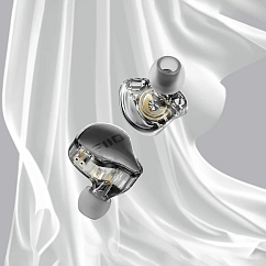 Наушники внутриканальные FiiO JD10 Transparent Black USB-C