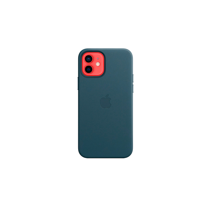 Чехол для смартфонов Apple iPhone 12 + 12 Pro Leather Case with MagSafe Baltic Blue - рис.2