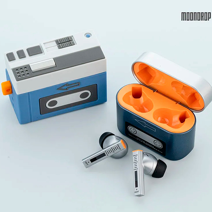 Чехол для наушников MoonDrop Golden Ages Case Blue/Grey - рис.2