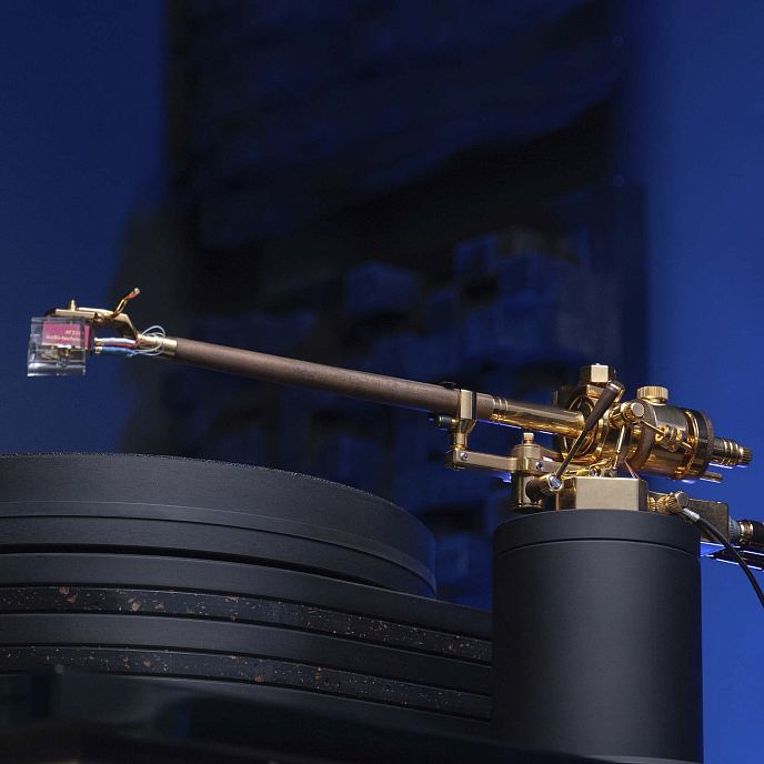 Проигрыватель винила Auris Bayadere 5 Black Hawk 24k Gold Tonearm Black/Gold - рис.13