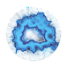 Держатель для телефона Popsockets Ice Blue Agate - рис.1