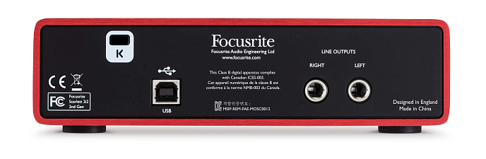 Аудиоинтерфейс FOCUSRITE Scarlett 2i2 USB 2nd Gen - рис.4