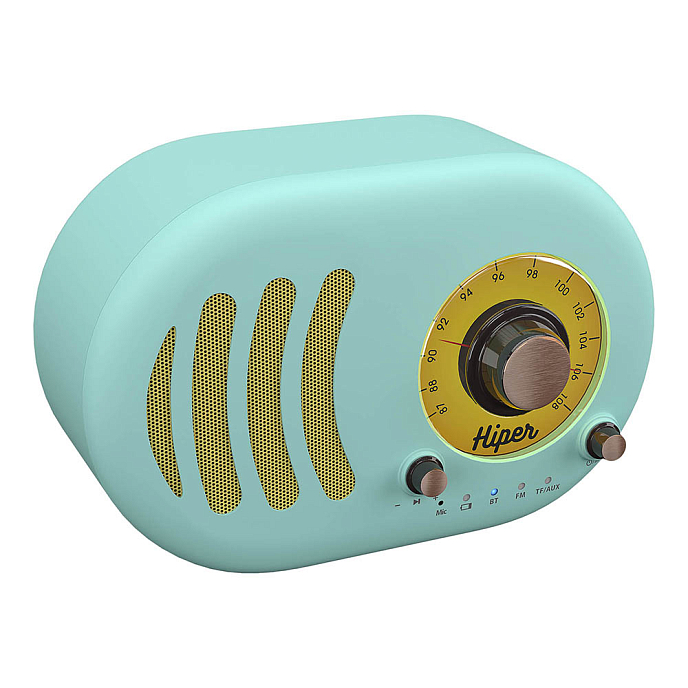 Портативная колонка Hiper RETRO S Cyan - рис.0