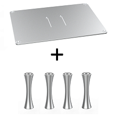 Стойка для Hi-Fi ddHiFi HS400 + SR70 x 4 Anodized Silver/Silver