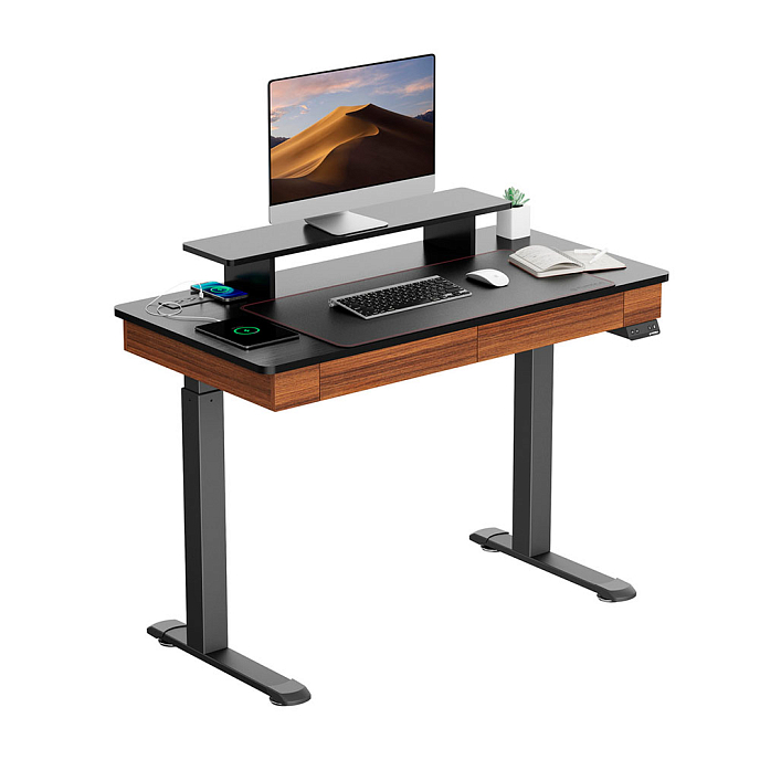 Компьютерный стол EUREKA ED-I47 Walnut - рис.1