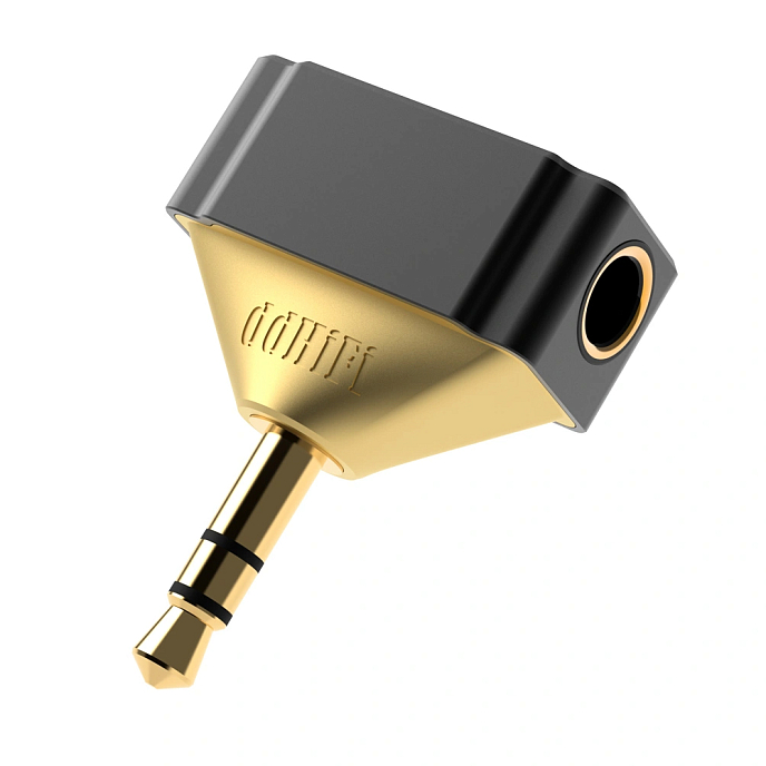 Переходник ddHiFi DJ44Gold Edition Black Gold 4.4mm (f) - 3.5mm (m) - рис.0