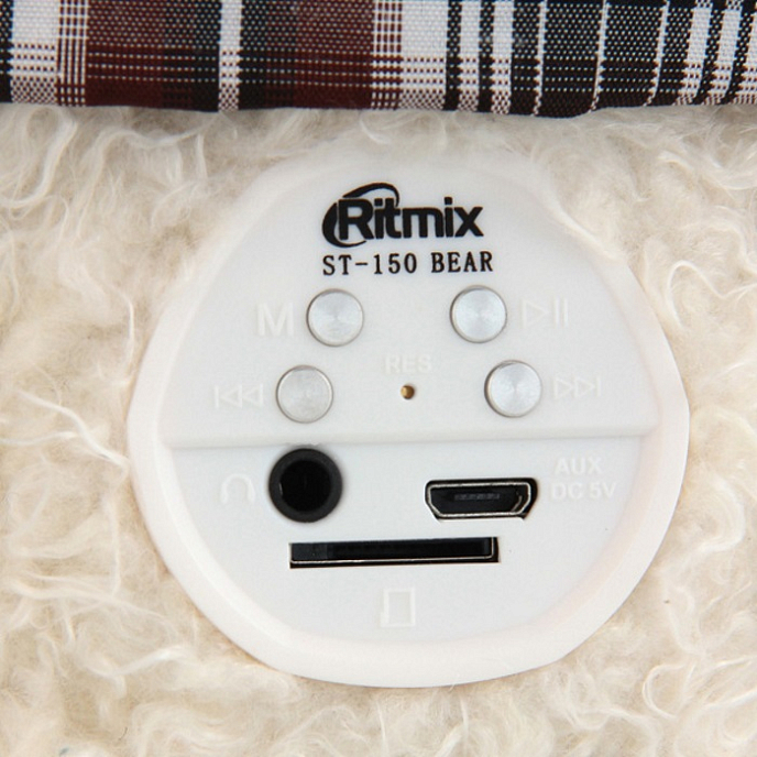 Портативная колонка Ritmix ST-150 Bear White - рис.2