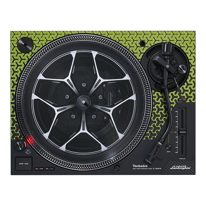 Проигрыватель винила Technics SL-1200M7PED Lamborghini Green - рис.2