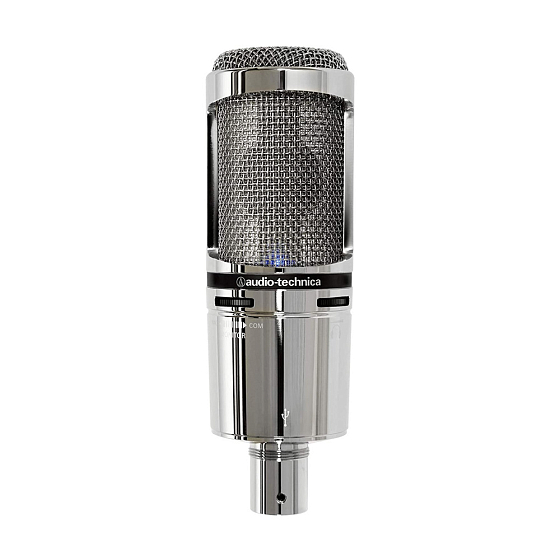 Микрофон студийный Audio-Technica AT2020USB+V Chrome - рис.0