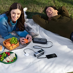 Внешний аккумулятор Anker Power Bank 25K mAh 165W (Built-In and Retractable USB-C Cable) Silver