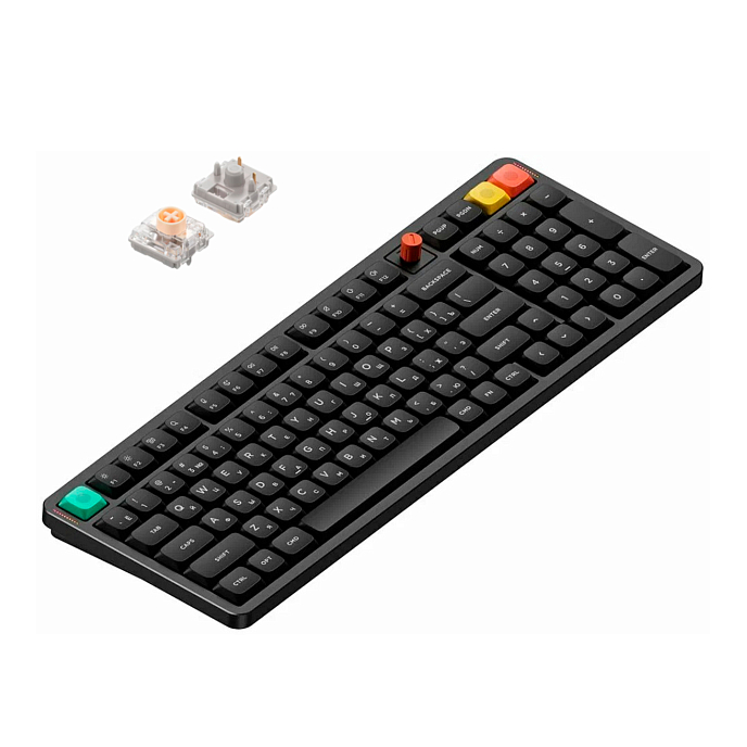 Клавиатура NuPhy Air100v3 Hot Swap Blush Nano Switch Nebula Dark - рис.0