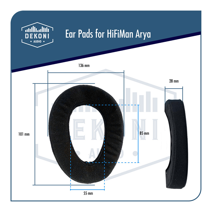 Амбушюры Dekoni Audio Elite Velour for HiFiMan Arya - рис.5