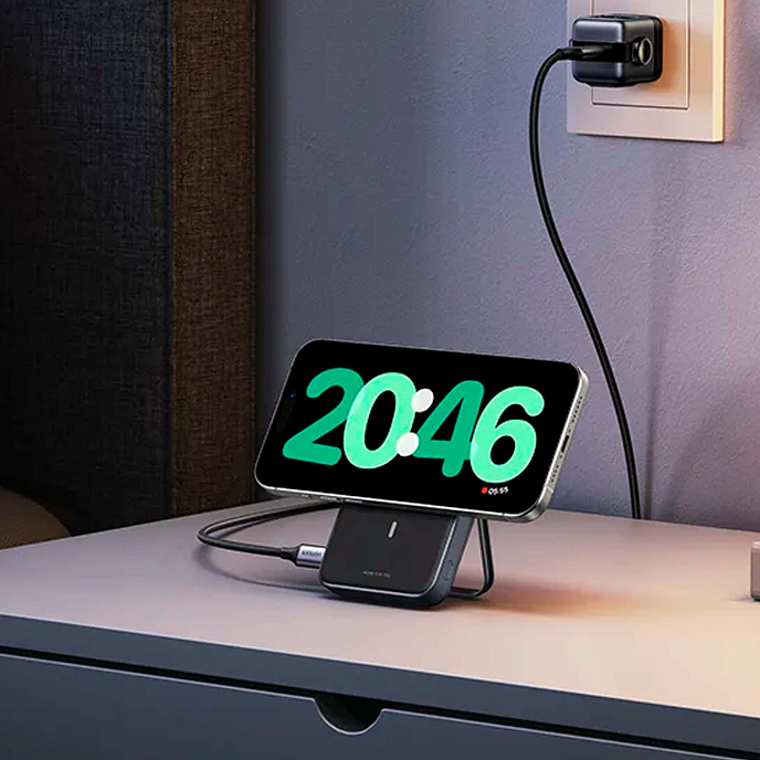 Портативный аккумулятор Ugreen PB764 UNO 10000mAh Qi2 Robot Grey - рис.2