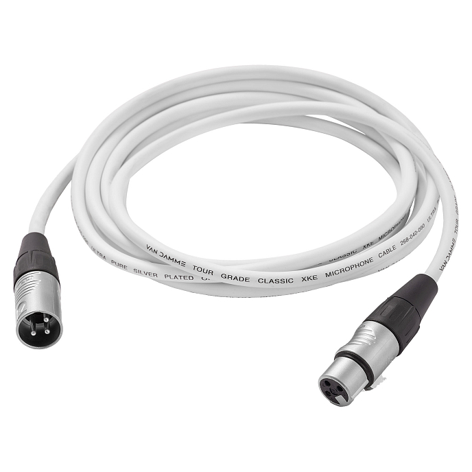 Кабель HeadMade Pro XLR-F - XLR-M White 3m - рис.1