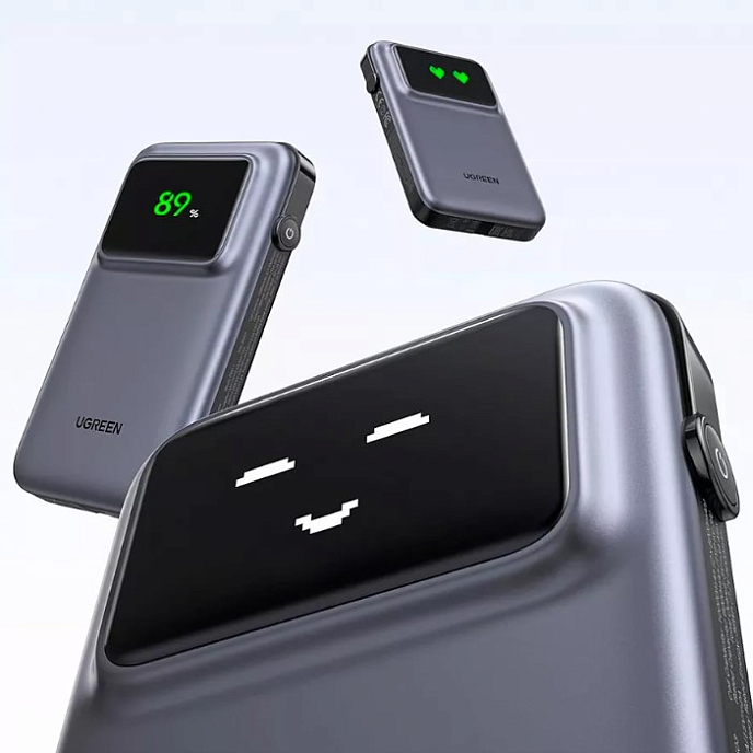 Портативный аккумулятор Ugreen PB511 (35603B) UNO 10000mAh Quick Charging 30W Grey - рис.2