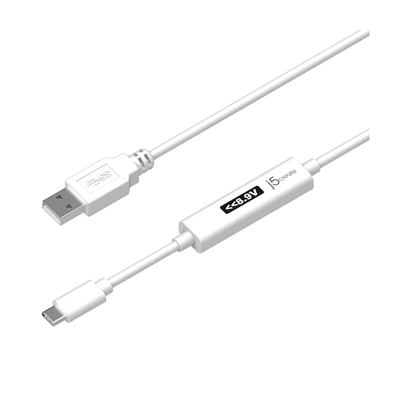 Кабель j5create USB-C - USB-A Dynamic Power Meter Charging Cable - рис.0
