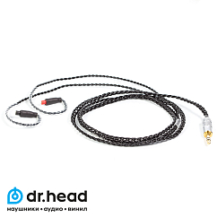 Фото - Labkable SilverBlack ATH 2pin - Jack 3.5mm Кабель Labkable SilverBlack ATH 2pin - Jack 3.5mm