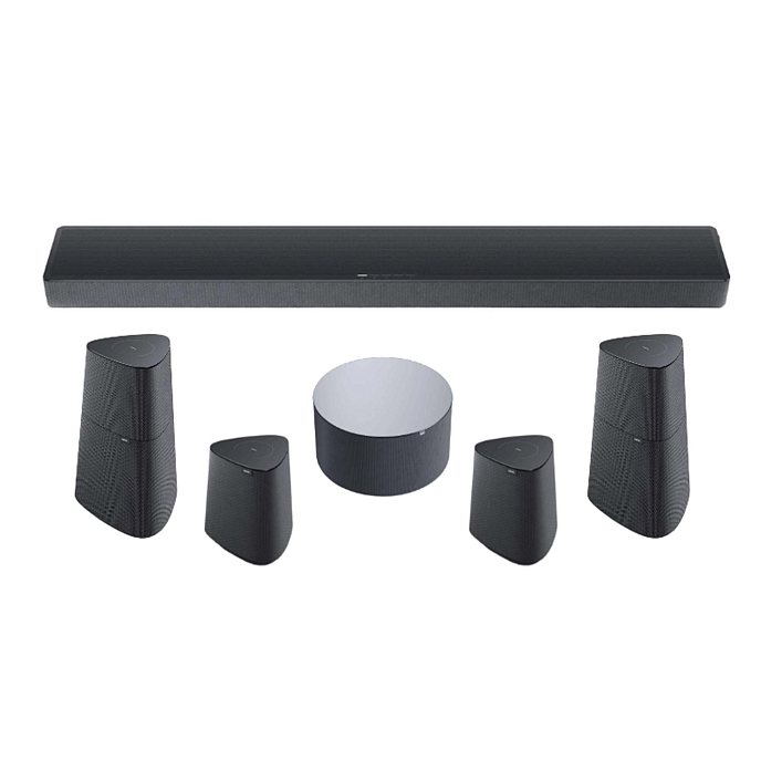 Саундбар Loewe Klang Bar5 mr + Klang mr1 + Klang mr3 Basalt Grey - рис.0