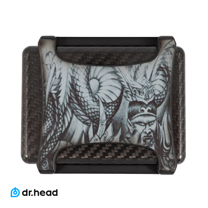 Чехол для наушников Dr.Head Carbon Grey Print IEM Case - рис.0