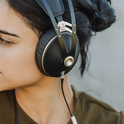 Кабель Meze Mono Standard 3.5mm with Mic Black Silver 1.2m