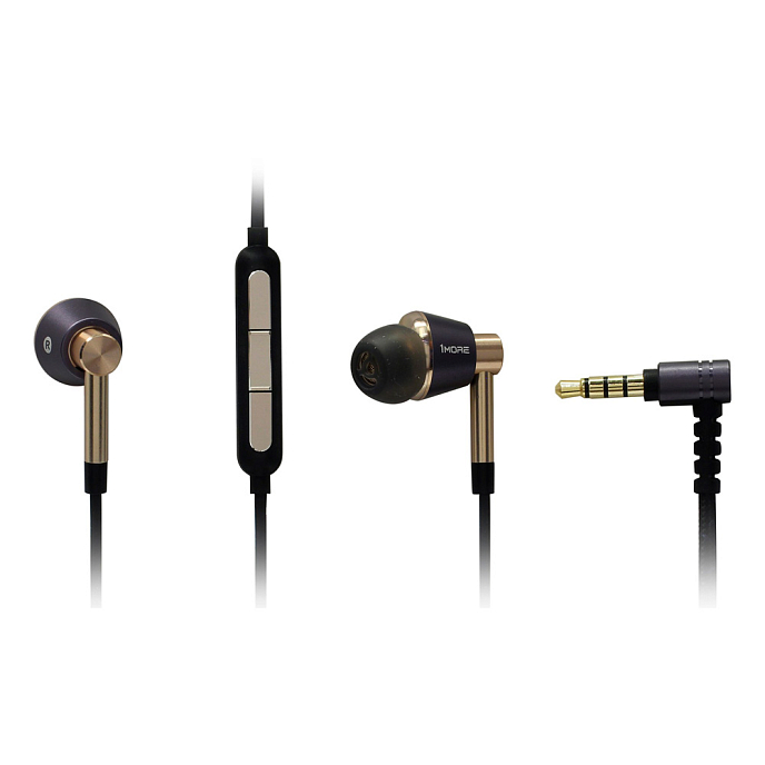 Наушники внутриканальные 1MORE E1001 Triple Driver In-Ear Gold - рис.0