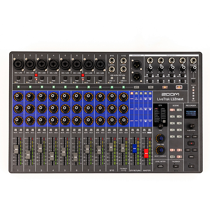 Микшерный пульт Zoom L-12next LiveTrak Black - рис.0