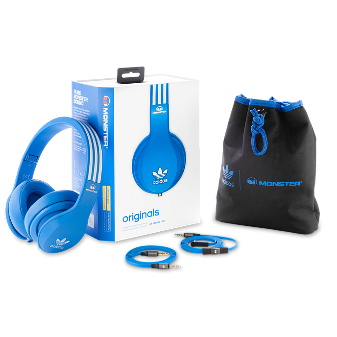 Наушники MONSTER ADIDAS® ORIGINALS OVER EAR HEADPHONES (BLUE) - рис.8