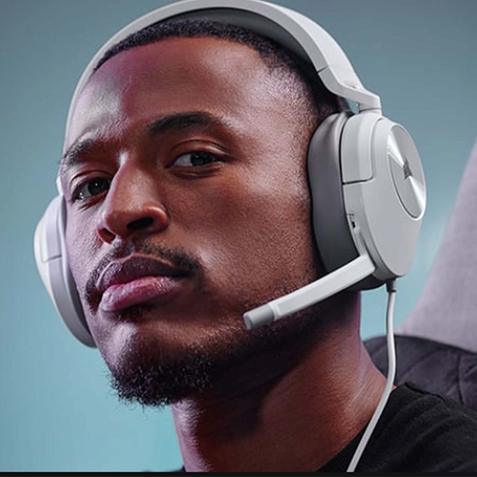 Игровая гарнитура Corsair HS55 Surround White - рис.8