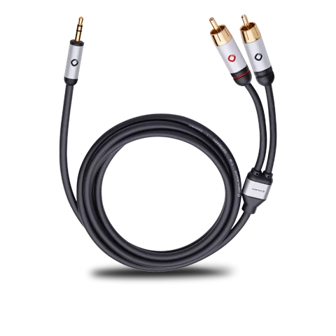 Кабель OEHLBACH I-CONNECT Black Jack 3.5 to 2RCA 1.5m - рис.0