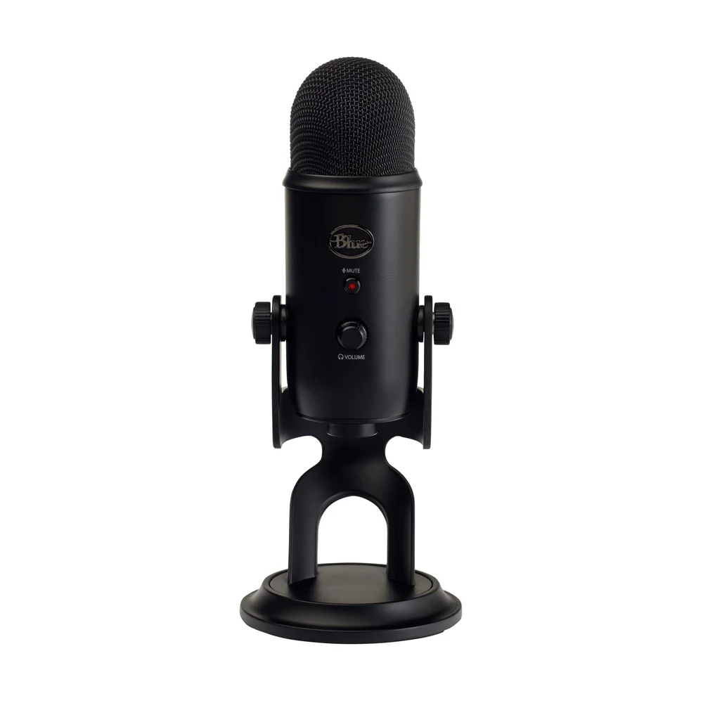 Купить usb-микрофон Blue Yeti Blackout по цене от 12990 руб.,  характеристики, фото, доставка