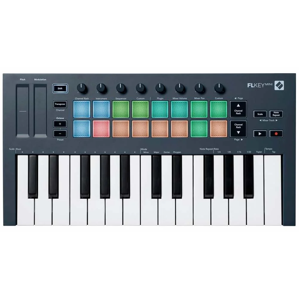 Купить midi-клавиатуру Novation FLkey Mini по цене от 13900 руб.,  характеристики, фото, доставка